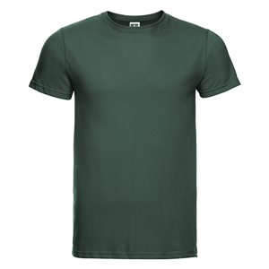 Maglietta personalizzata uomo slim fit in cotone 145 gr Russell SLIM BAS155M - Verde Bottiglia