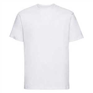 T-shirt personalizzata uomo bianca in cotone 180 gr Russell BAS180M-B - Bianco