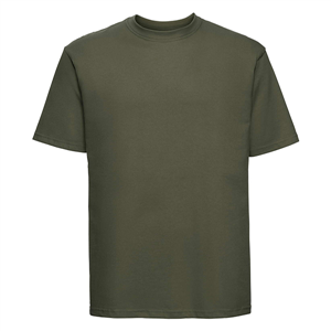 T-shirt personalizzata uomo in cotone 180 gr Russell BAS180M - Oliva