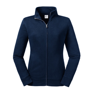 Felpa personalizzabile full zip da donna in policotone 280gr Russell AUTENTHIC BAS267F - French Navy