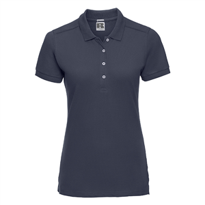 Polo donna stretch in cotone 210gr Russell  BAS566F - French Navy