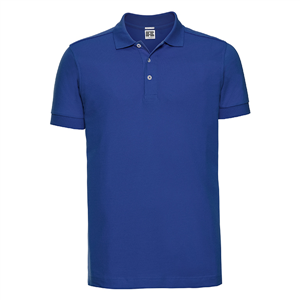 Polo uomo stretch in cotone 210gr Russell  BAS566M - Blu Royal