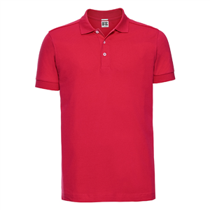 Polo uomo stretch in cotone 210gr Russell  BAS566M - Rosso