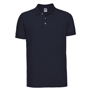 Polo uomo stretch in cotone 210gr Russell  BAS566M - French Navy