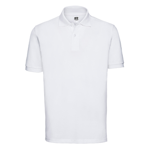 Polo uomo in cotone 200gr Russell  BAS569M - Bianco