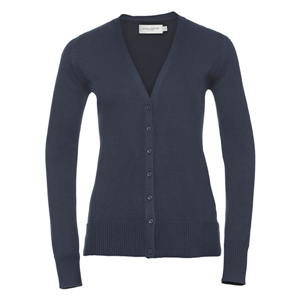 Cardigan donna con scollo a v RUSSELL BAS715F - French Navy