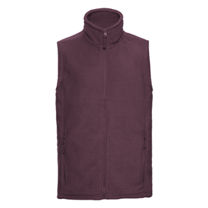 Gilet uomo in pile RUSSELL BAS872M - Bordeaux