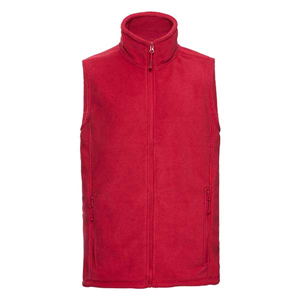 Gilet uomo in pile RUSSELL BAS872M - Rosso