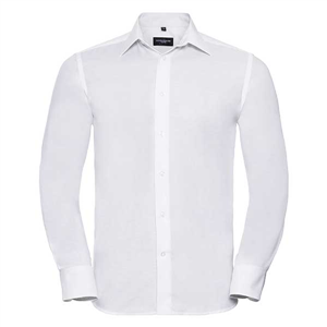 Camicia uomo manica lunga in tessuto oxford RUSSELL BAS922M - Bianco