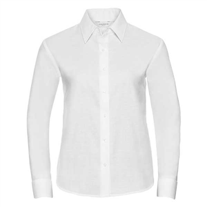 Camicia donna manica lunga in tessuto oxford RUSSELL BAS932F - Bianco