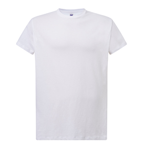 T-shirt promozionale da donna bianca in cotone 150gr JHK CURVES CURVS150-B - Bianco