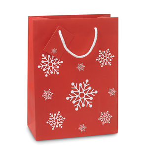 Shopper Natale personalizzate in carta cm 22x30x11 BOSSA MEDIUM CX1414 - Rosso