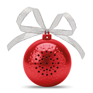 Speaker a forma di Palla di Natale personalizzabile JINGLE BALL CX1449 - Rosso