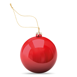 Palla di Natale sublimatica HAPPY BALL CX1466 - Rosso