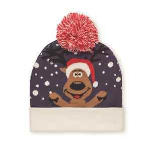 Berretto invernale personalizzato con fantasie natalizie SHIMAS HAT CX1529 - Blu
