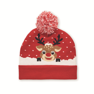 Berretto invernale personalizzato con fantasie natalizie SHIMAS HAT CX1529 - Rosso