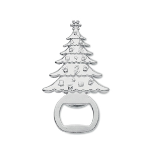 Apribottiglie motivo natalizio NOTLE CX1547 - Silver Opaco