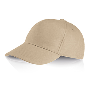 Cappello da baseball personalizzato in cotone 5 pannelli Legby Ocean Breeze PERRY D15571 - Beige