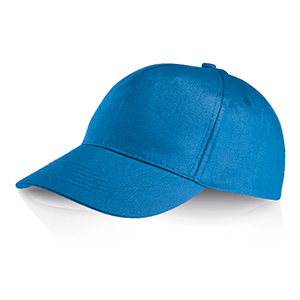 Cappello da baseball personalizzato in cotone 5 pannelli Legby Ocean Breeze PERRY D15571 - Azzurro