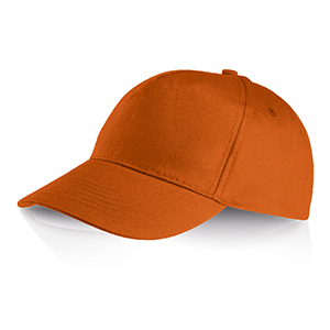 Cappello da baseball personalizzato in cotone 5 pannelli Legby Ocean Breeze PERRY D15571 - Arancio