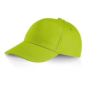Cappello da baseball personalizzato in cotone 5 pannelli Legby Ocean Breeze PERRY D15571 - Lime