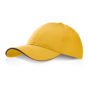 Cappellino personalizzato in policotone 6 pannelli Legby Ocean Breeze TYLER D15572 - Giallo