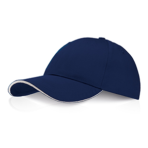 Cappellino personalizzato in cotone 5 pannelli Legby Ocean Breeze CALIBI D17431 - Blu Navy
