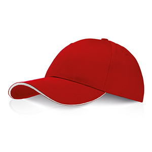 Cappellino personalizzato in cotone 5 pannelli Legby Ocean Breeze CALIBI D17431 - Rosso