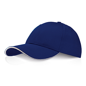 Cappellino personalizzato in cotone 5 pannelli Legby Ocean Breeze CALIBI D17431 - Blu Royal