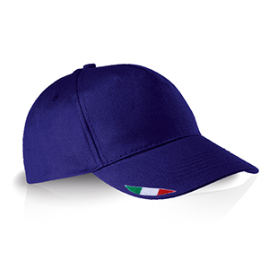 Cappellino personalizzato in cotone con bandiera ricamataLegby Ocean Breeze ITALIA-1 D19576 - Blu Royal