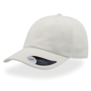 Cappellino da baseball personalizzabile in cotone Atlantis DAD HAT DADH - Bianco