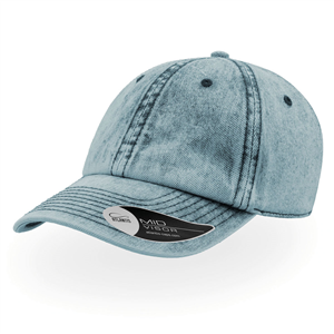Cappellino da baseball personalizzabile in cotone Atlantis DAD HAT DADH - Denim Wash