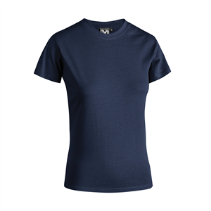 T-shirt personalizzabile da donna bianca in cotone 145gr Myday WOMAN E0423 - Blu Navy