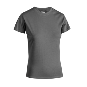 T-shirt personalizzabile da donna bianca in cotone 145gr Myday WOMAN E0423 - Grigio Smoke