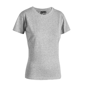 T-shirt personalizzabile da donna bianca in cotone 145gr Myday WOMAN E0423 - Grigio Melange