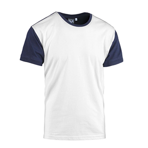 T-Shirt uomo Myday COLLEGE E0452 - Bianco - Blu Navy