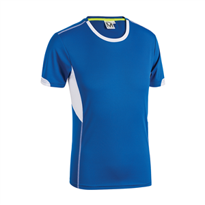 T-Shirt running Myday CROSS E0532 - Blu Royal - Bianco
