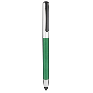 Penna personalizzata con touch screen KARI E14828 - Verde Scuro