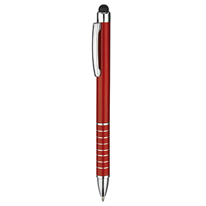 Penna personalizzabile con touch SATURN E14829 - Rosso