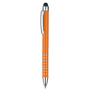 Penna personalizzabile con touch SATURN E14829 - Arancio