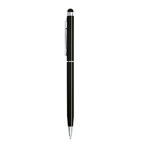Penna in metallo con touch screen EARTH E15987 - Nero