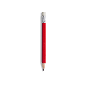 Mini matite con gomma FANNY SHORT E16205 - Rosso