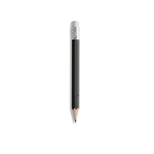 Mini matite con gomma FANNY SHORT E16205 - Nero