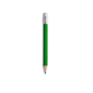 Mini matite con gomma FANNY SHORT E16205 - Verde Scuro