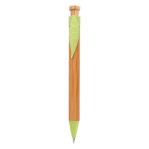 Penna a sfera in bamboo LEAF E20832 - Verde Chiaro
