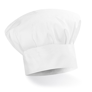 Cappello da cuoco Legby Bistrot CHEF-PRO F20113 - Bianco
