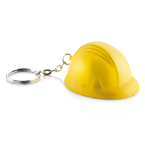 Portachiavi antistress a forma di casco CASCO-SOFT G14076 - Giallo