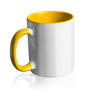 Tazza mug per sublimazione in ceramica 300 ml MUG-COLORIN G17341 - Giallo