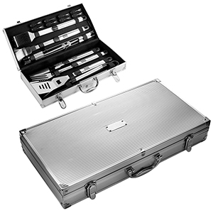 Set barbecue in acciaio inox DAWN GV2617 - Argento