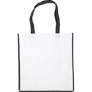 Shopping bag personalizzata tnt cm 38x40x15 AVI GV3610 - Nero
